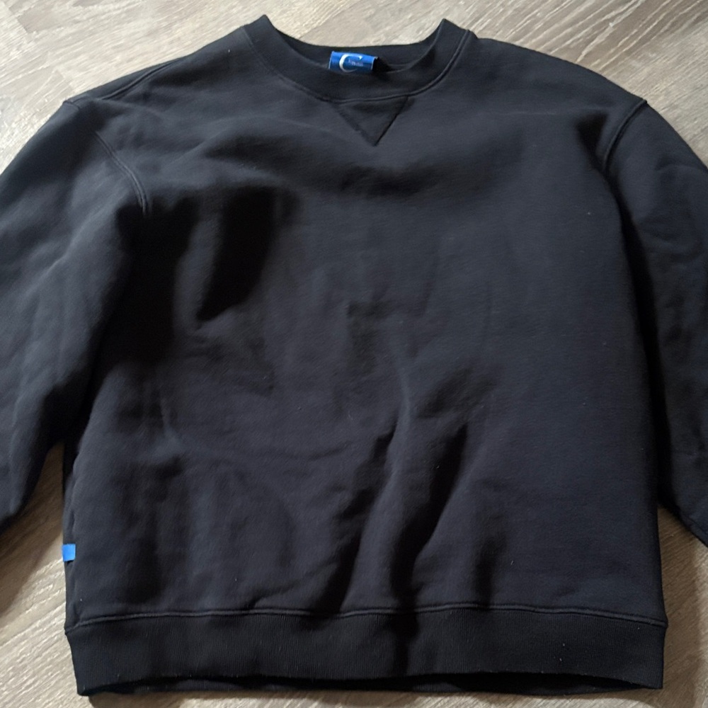 Elegant Black Crewneck Sweater